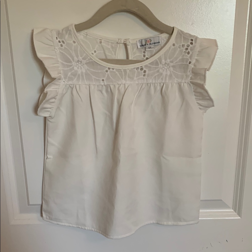 Charming Kids Blouse with Ruffle Sleeves